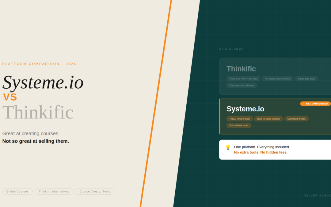 Thinkific Is Great at Teaching You to Create Courses — Just Not at Helping You Sell Them: A Practical Comparison with Systeme.io