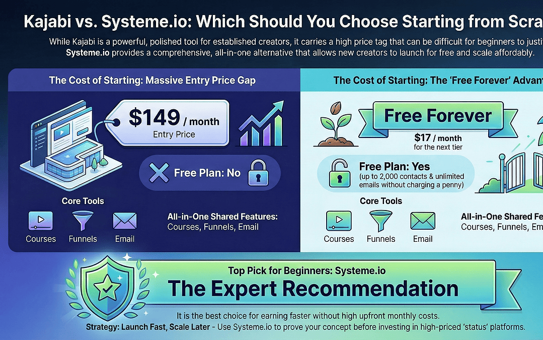 Kajabi vs Systeme.io: What I’d Actually Use If I Was Starting From Scratch