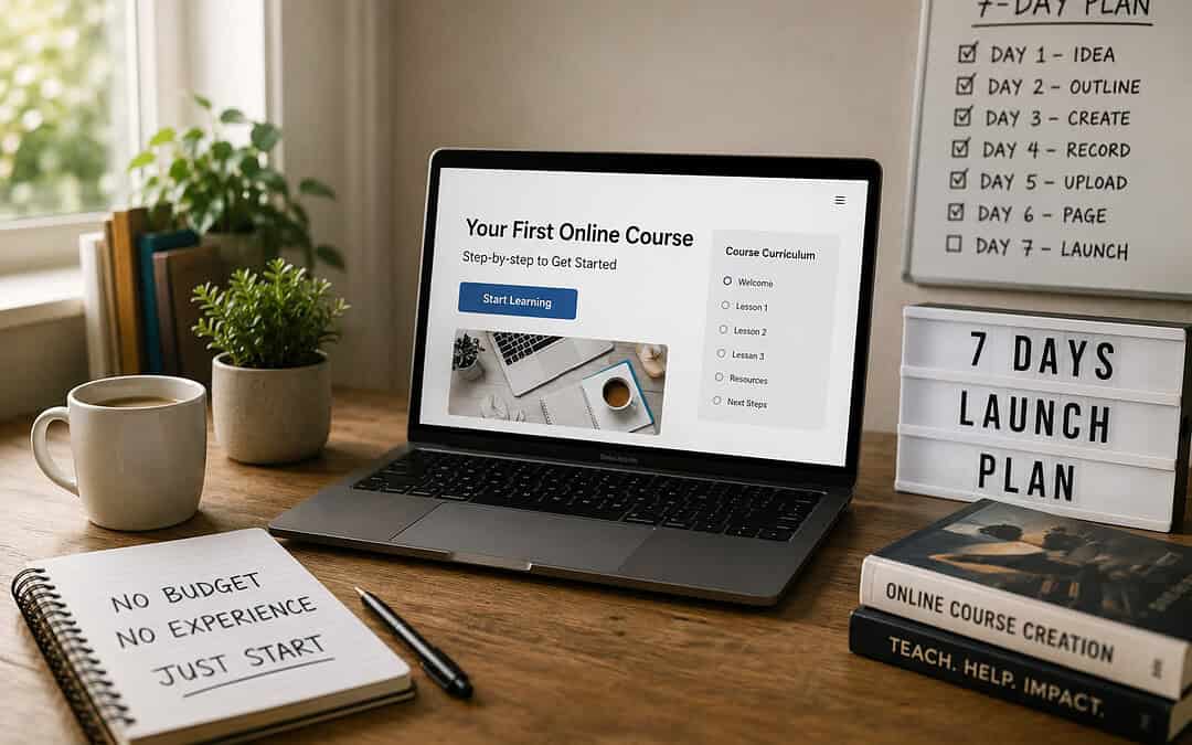 How to Launch Your First Online Course in 7 Days (No Budget, No Experience)