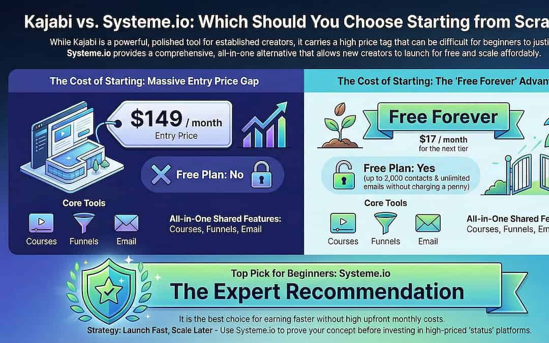 Kajabi vs Systeme.io: What I’d Actually Use If I Was Starting From Scratch
