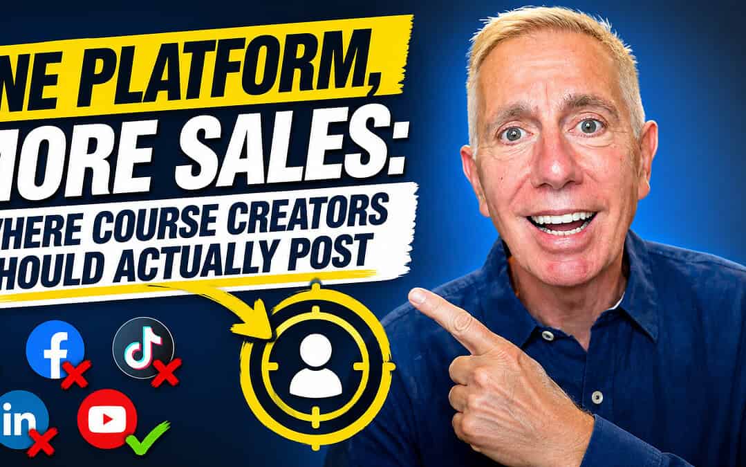 Stop Posting Everywhere: The One-Platform Strategy That Actually Sells Courses